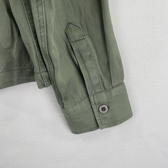 Rails Jacket‎ Womens Small Green Relaxed Linen Military Utility Festival Coastal - Picture 11 of 16